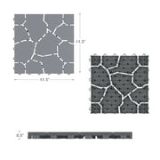 Pure Garden, Patio and Deck Tiles, Polypropylene, Set of 30, Stone Grey