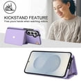 thumbnail image 6 of For Samsung Galaxy S23 5G RFID Blocking Protective Purse Wallet Case Magnetic Organ Style Flip Cover Multi-Card Slots Pocket With Detachable Shoulder Strap And Wrist Strap,Purple,For Galaxy S23 (5G), 6 of 10