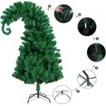 thumbnail image 3 of 5 Feet Pine Christmas Tree Decor with Solid Metal Stand Santa Claus Artificial Full Green Tree Xmas Decorations for Themed Party Indoor Outdoor Living Room Home, 3 of 7