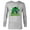 Athletic Heather, variant on Marvel Logo Hulk Four-Leaf Clovers Green St Patrick’s Day - Long Sleeve T-Shirt for Men - Customized-White