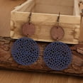 thumbnail image 3 of Xiao Hua Pendientes colgantes de estilo retro, nuevos y únicos, para mujer, estilo étnico bohemio vintage (rosa claro), 3 of 5