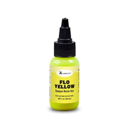 Fluorescent Yellow Dye (Alumilite) Liquid Dye for Coloring Epoxy Resin, Counters, River Tables, and Arts and Crafts! (Color Pigment Dye, Epoxy Dye)