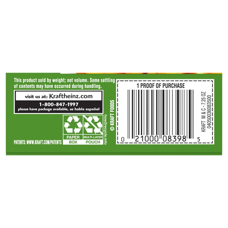 Kraft Jalapeño Flavored Mac and Cheese Dinner 7.25 oz Shelf-Stable