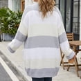 thumbnail image 7 of NSLGXD Plus Size Striped Cardigans for Women Open Front Long Sleeve Oversized Sweater Tops Casual Cozy Fall Winter Duster Cardigan with Side Pockets L-3XL, 7 of 7