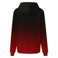 thumbnail image 4 of awzxde Chandails à Capuchon Grande Taille pour Femmes, Mode, Uni, Capuchon, Cordon de Serrage, avec Poche, Chandail à Capuchon Gris, TTG, 4 of 4