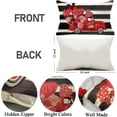 thumbnail image 5 of Valentines Pillow Covers 12x20 - Love Truck Stripe Lumbar Cushion Pillow Cases - Decorative Farmhouse Linen Throw Pillows Covers for Sofa Couch Vintage Valentines Day Decorations Decor, 5 of 6