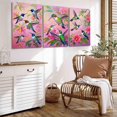 thumbnail image 2 of Hieng Canvas Oil Painting Hummingbird Oil Original Painting Birds Original Fine Art Friendship Animals Artwork Gifts for Her Unframed, 2 of 6