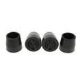 thumbnail image 2 of 4 piezas de casquillos para muletas de bastón, almohadillas de goma resistentes para extremos inferiores para discapacitados Negro, 2 of 9