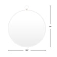 thumbnail image 5 of FirsTime & Co. White Marshall Wall Mirror, Modern, Round, 32.5 x 1 x 36 in, 5 of 5