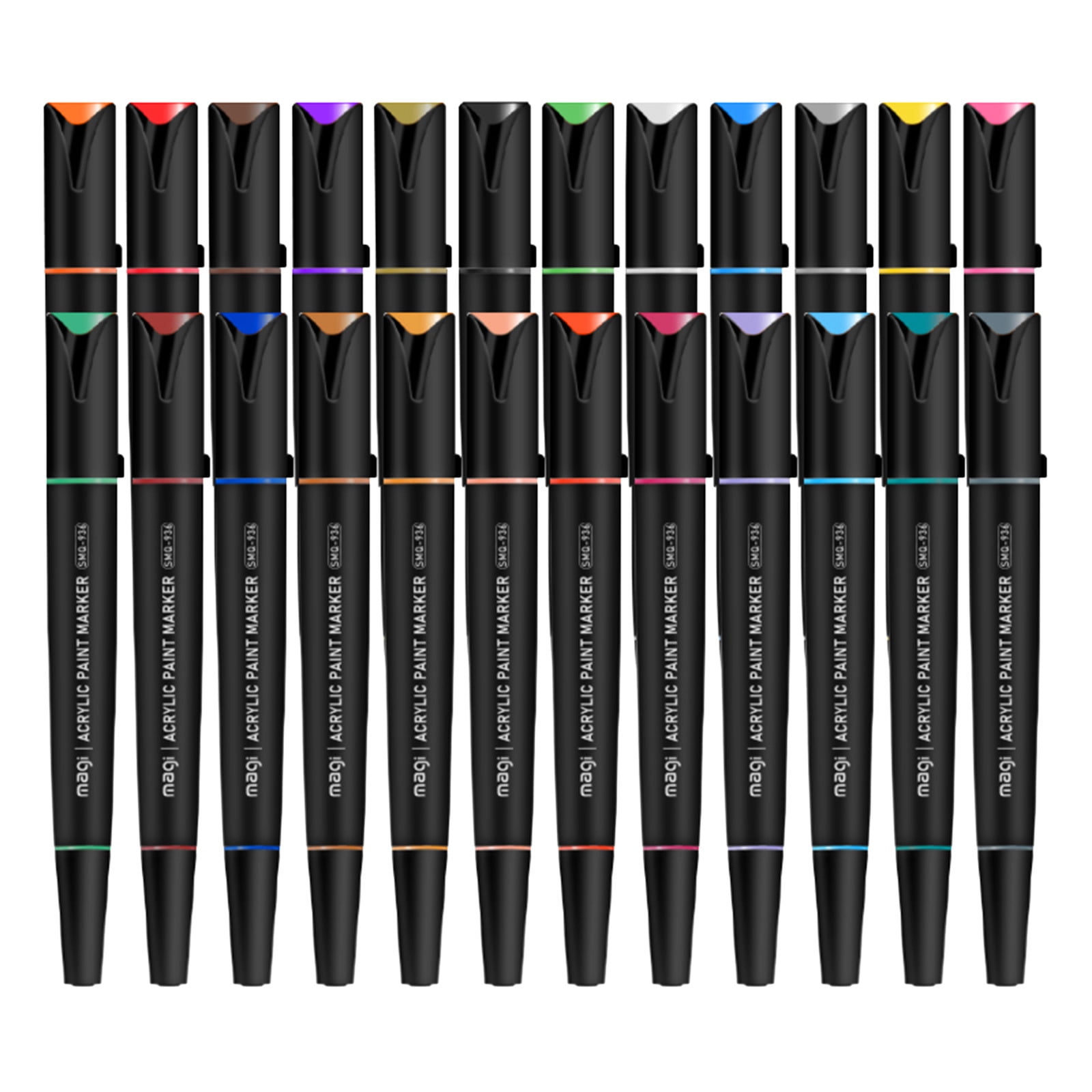 Coloring Markers Clerance, Double-headed Acrylic Marker Black Rod DIY Hand-painted Ceramic Graffiti Pen 10ml, Back to College