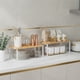 thumbnail image 1 of SONGMICS Especiero, Juego de 2 Estantes Apilables para Cocina, Almacenamiento de Especias, Blanco y Beige, 1 of 8