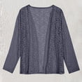thumbnail image 2 of Women's Plus Size Cardigans Open Front Long Sleeve Sheer Lace Cover Up, 2 of 2