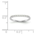thumbnail image 7 of 14K White Gold Ring Band Wedding Diamond Round , Size 9, 7 of 7