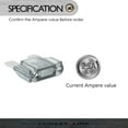 thumbnail image 4 of Conext Link 10pcs 25 Amp MAXI Fuse Nickel Plated Blade Auto Stud Inline for 12V Car Audio Wiring System, 4 of 6