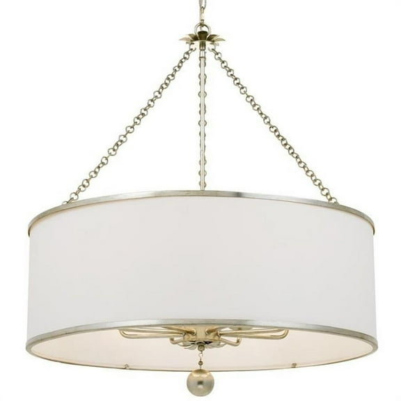 Eight Light Chandelier in Classic Style 29 inches Wide By 33.5 inches High-Antique Silver Finish Bailey Street Home 49-Bel-2885496