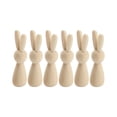 thumbnail image 3 of 6 piezas de muñecas de clavija de madera, conejos de madera sin terminar, piezas decorativas de madera, muñecas de clavija de conejo para proyectos de, 3 of 9
