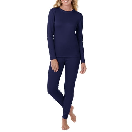 Women's Fleeced Lined Thermal Top and Pant -2Piece Set
