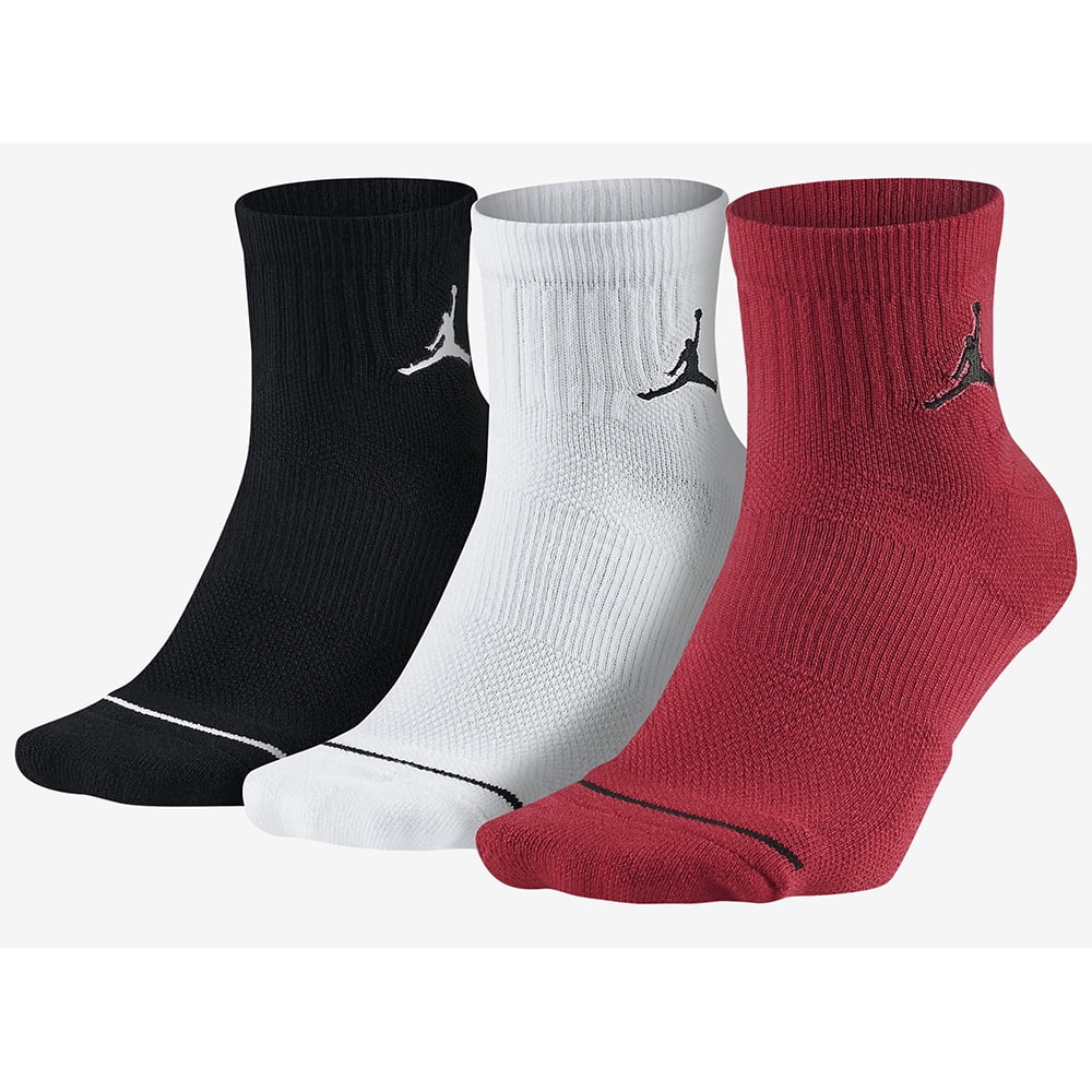 Jordan Mens Jumpman Quarter Socks (3 Pack) - Walmart.com