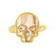 thumbnail image 1 of Anillo Calavera Baño Oro Ortiz Espinosa Cristal Swarovski, 1 of 3