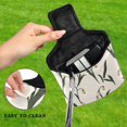 thumbnail image 4 of Haosy Minimalist Snowdrop Golf Mallet Putter Cover Strong Magnetic Leather Golf Club Headcover Closure, 4 of 7
