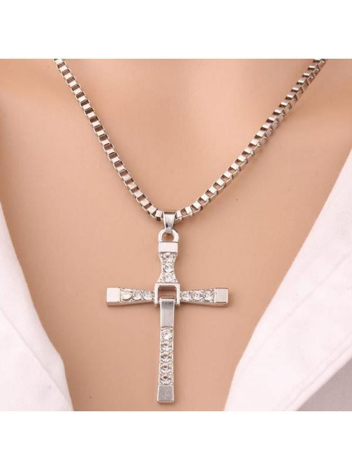 Sajy Fast And Furious Dominic Toretto Cross Pendant Necklace Chain Silver  Christian | Fruugo BH