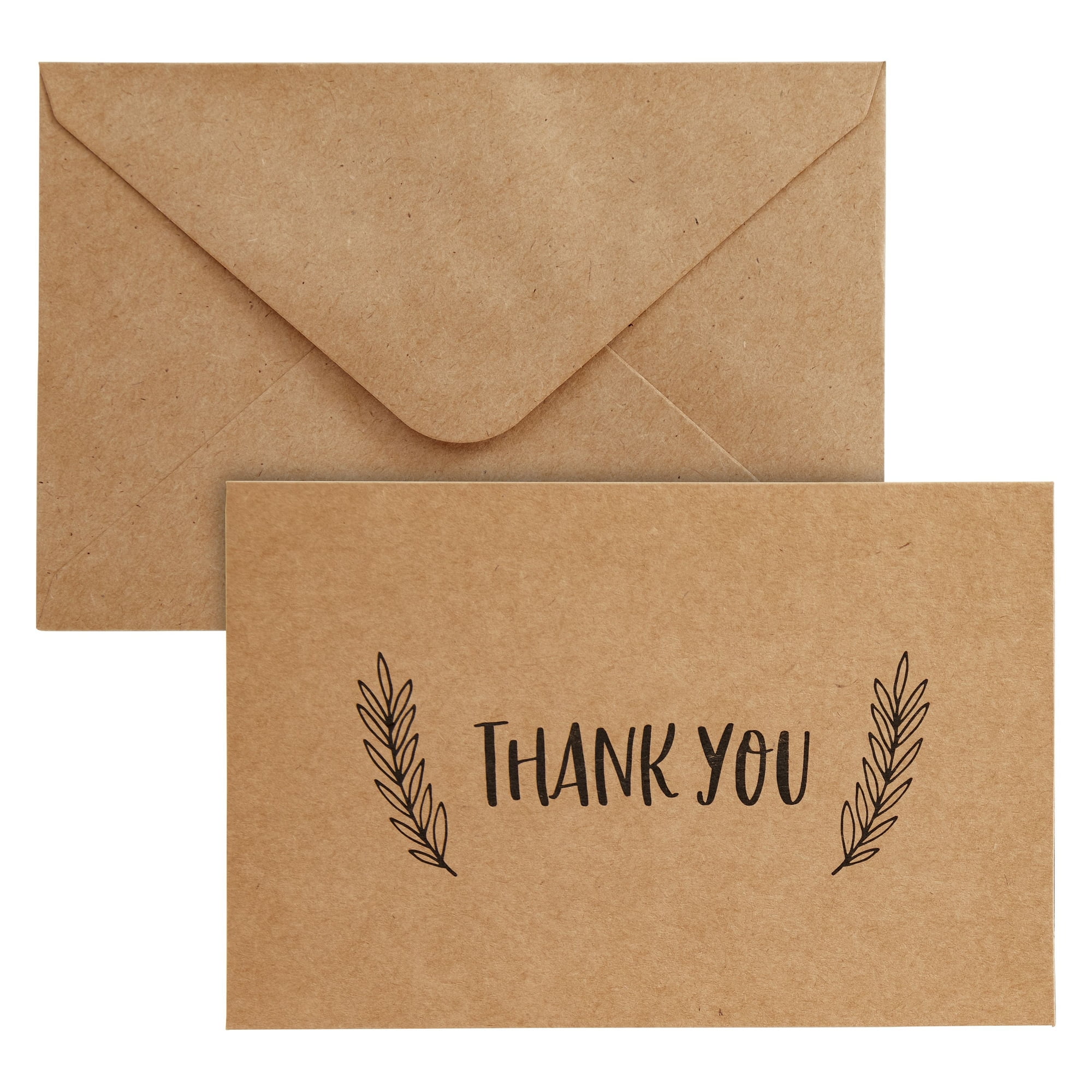 24 Rustic Wood Thank You Cards – Dankeskarten Mit Umschlägen Für Geschenke, Beileid Oder Feiern, 10,2 X 15,2 Cm