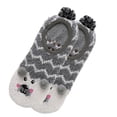 thumbnail image 5 of Women's Slipper Sock Coral Velvet Indoor Spring Autumn Winter Soft Warm Cozy Slippers with Anti-slip Animal Gripper, 5 of 18