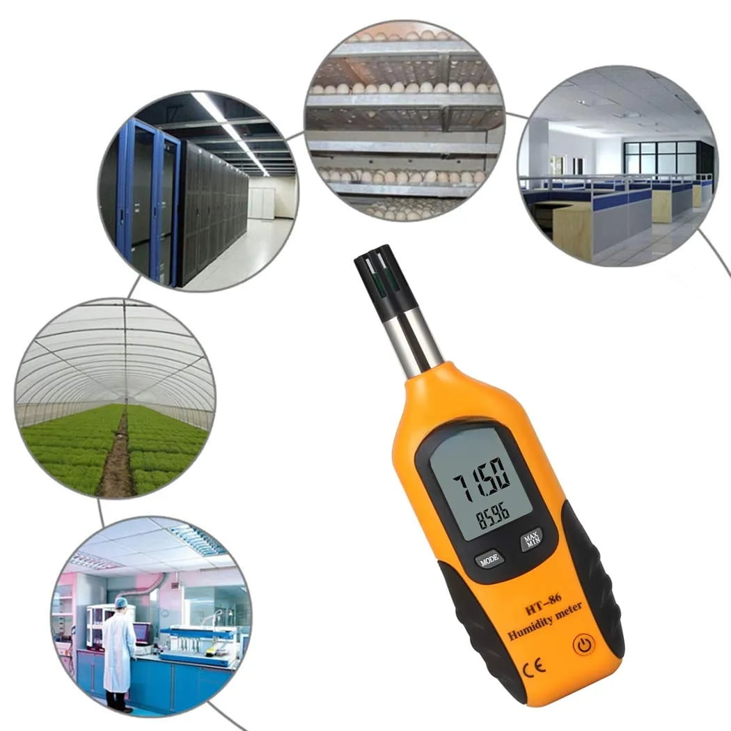 Digital Psychrometer Thermo-Hygrometer with LCD Mini Temperature and Humidity Meter