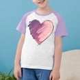 thumbnail image 2 of Zpanxa T-Shirts d'Été pour Filles Imprimé Manches Raglan Col Rond T-Shirt à Manches Courtes Polyester Spandex 5 Ans, 2 of 7
