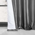 thumbnail image 6 of Graphite Grommet Blackout Faux Silk Taffeta Curtain (1 Panel), Graphite, 50W X 96L, 6 of 8