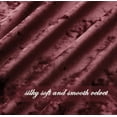 thumbnail image 5 of Chezmoi Collection Lux Burgundy Distressed Velvet Curtains 2 Panel Set, Room Darkening Luxury Velvet Grommet Top Window Drapes for Living Room Bedroom 50" W x 84" L, 5 of 9