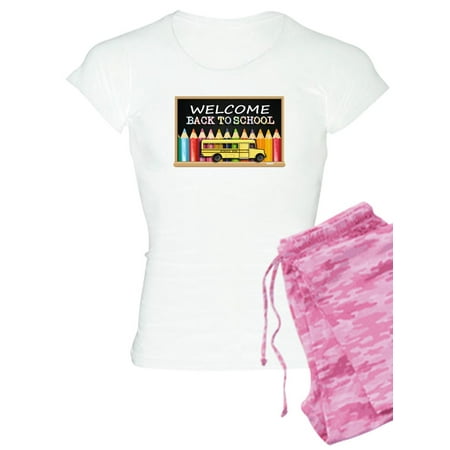 

CafePress - WELCOME BACK TO SCHOOL BUS - Women s Light Pajamas
