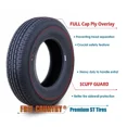 thumbnail image 4 of Free Country Trailer Tire Wheel Assembly ST205/75R15 8-Ply D 107M 5 Lug on 4.5" PCD White Spoke Rim ,SET 2, 4 of 7