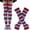 Blue, variant on Extra Long Thermal Knit Socks Over Knee Winter Warm Soft Thick Cold Weather Indoor Outdoor Cozy Daily Casual Party Comfortable Stretch Fit