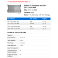 thumbnail image 2 of Radiator 1 - Compatible with 2007 - 2015 Lincoln MKX 2008 2009 2010 2011 2012 2013 2014, 2 of 2