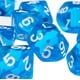 thumbnail image 4 of Dados de Gema D10 Diez Caras Para Juegos de Rol Sunnimix 10 Piezas Azul, 4 of 6