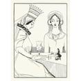 thumbnail image 3 of Jean de Bosschère 19x24 Black Modern Framed Museum Art Print Titled - The Queen Became Fond of My Company (1920), 3 of 5