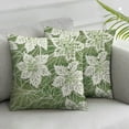 thumbnail image 3 of nygtbtfer Sage Green Decorative Dahlia Pillow Covers  Set of 2 Geometric Floral Elegant Gray Green White Short Plush Decor Spring Farmhouse Throw Pillows Cushion Cases for Sofa Bed White, 3 of 7