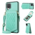 thumbnail image 1 of Case for Samsung Galaxy A12 5G 6.5" 2021, Allytech Detachable Crossbody Strap Flip PU Leather Magnetic Button RFID Blocking Purse Wallet Stand Case for Samsung A12 5G, Green, 1 of 7