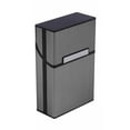 thumbnail image 2 of Unisex Metal Cigarette Case Aluminum Tobacco Holder Storage Container Pocket Box O6T4, 2 of 6