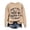 Khaki, variant on Womens Sweatshirts 2024 In The Graphic Pullover Tops Crew Neck Long Sleeve Sweater Bride Sweatshirts for Women