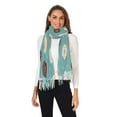thumbnail image 2 of Donuts Tea Blue Winter Scarf for Women Fashion Warm Long Soft Blanket Scarves Gifts, 2 of 10