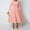Pink, variant on Blmnix Long Ladies' Dresses Waisted Fit & Flare Plus Size Skirt White Long Sleeve Crew Neck Party Dress,XXXL