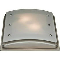 Ellipse Decorative Bathroom Ventilation Fan with Light and Night-Light in Brushed Nickel