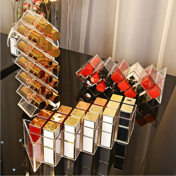 UPKOCH 1Pcs Lipstick Organizer Transparent Multilayer Display Rack For Women Bedroom Organization