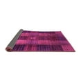 thumbnail image 2 of Ahgly Company Indoor Round Checkered Pink Modern Area Rugs, 3' Round, 2 of 4