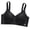 Black, variant on Turilly Bras Womens V Neck Wireless Bra With Thin Straps Seamless Plus Size Support Everyday Bras