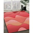 thumbnail image 3 of Ahgly Company Tapis d'Intérieur Lavables en Machine, Rectangle Rouge Transitionnel, 7' x 10', 3 of 7