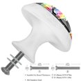 thumbnail image 3 of 4 Pcs Rainbow Poop Knobs for Kitchen Cabinet Cupboard Dresser Bookcase Drawer Pulls Handles Round Home Decor, 3 of 8