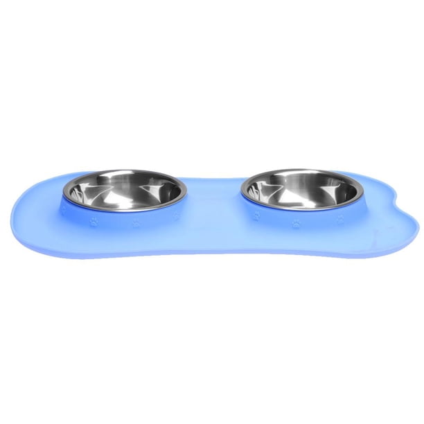 Comedero para mascotas sin derrames Salvador Alimentador de mascotas azul